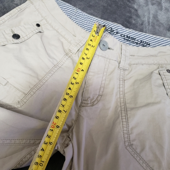 Esprit Y2K Beige Cargo Pants Low Rise Straight Leg Pants - Picture 15 of 16